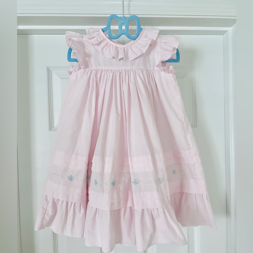 Pink Ruffled Kids Dress